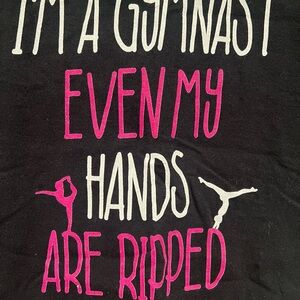 Black Gymnastics Graphic Tee